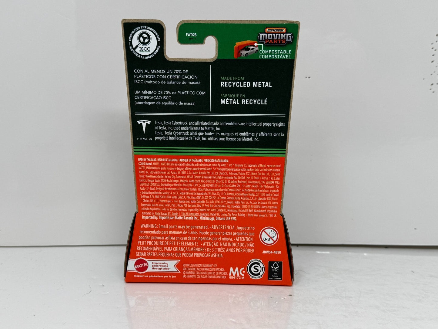 Matchbox Moving Parts Tesla Cybertruck 1:64 Diecast