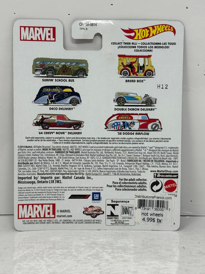 Hot Wheels Marvel Spider-Man '64 Chevy Nova Delivery Real Riders 1:64 Diecast