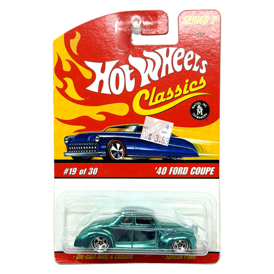 Hot Wheels Classics Series 2 1940 Ford Coupe 1:64 Diecast Green