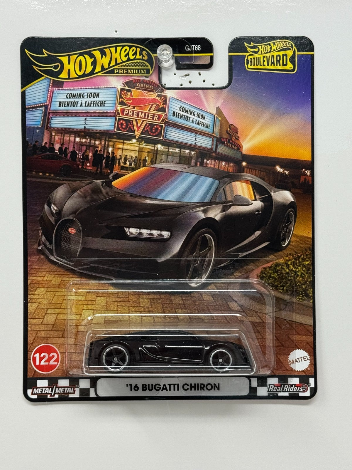 Hot Wheels Premium Boulevard #122 2016 Bugatti Chiron 1:64 Diecast