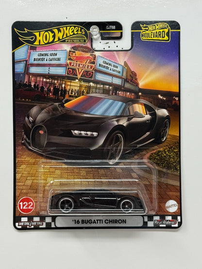 Hot Wheels Premium Boulevard #122 2016 Bugatti Chiron 1:64 Diecast