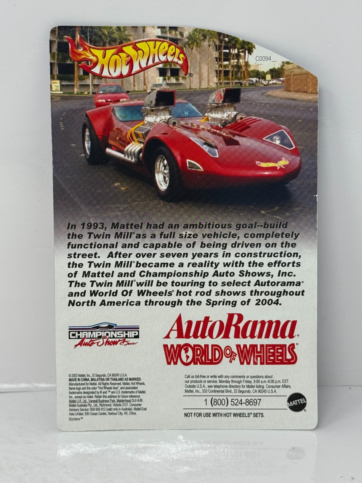 Hot Wheels AutoRama World of Wheels Twin Mill II White 1:64 Diecast