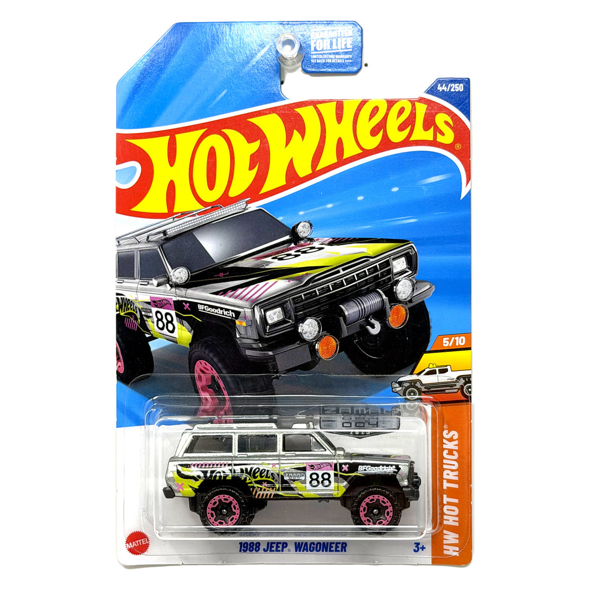 Hot Wheels ZAMAC HW Hot Trucks 1988 Jeep Wagoneer 1:64 Diecast