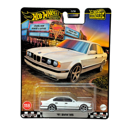 Hot Wheels Premium Boulevard #118 1991 BMW M5 1:64 Diecast