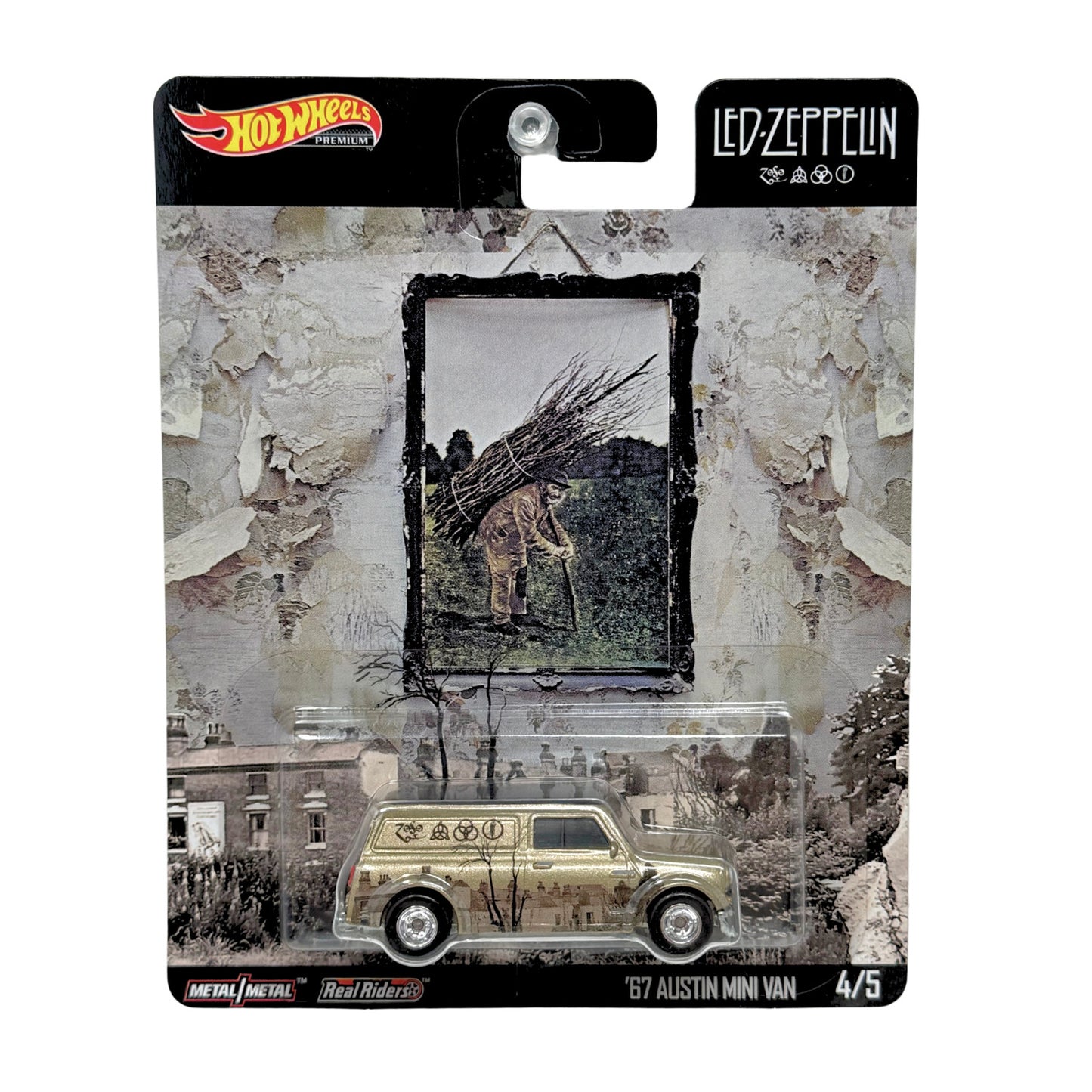 Hot Wheels Premium Led Zeppelin 1967 Austin Mini Van 1:64 Diecast