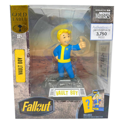 McFarlane Fallout Vault Boy Gold Label Limited Edition 1 of 3750 Action Figure