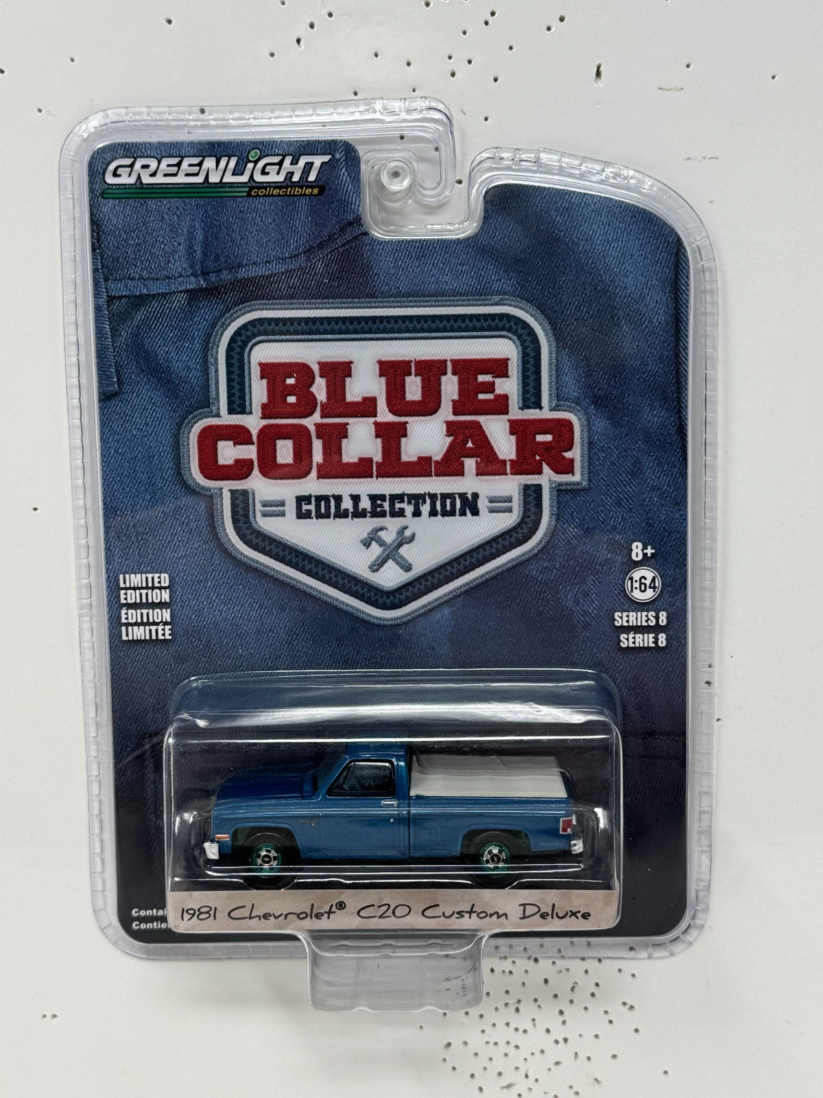 Greenlight Blue Collar 1981 Chevrolet C20 Custom Deluxe CHASE 1:64 Diecast