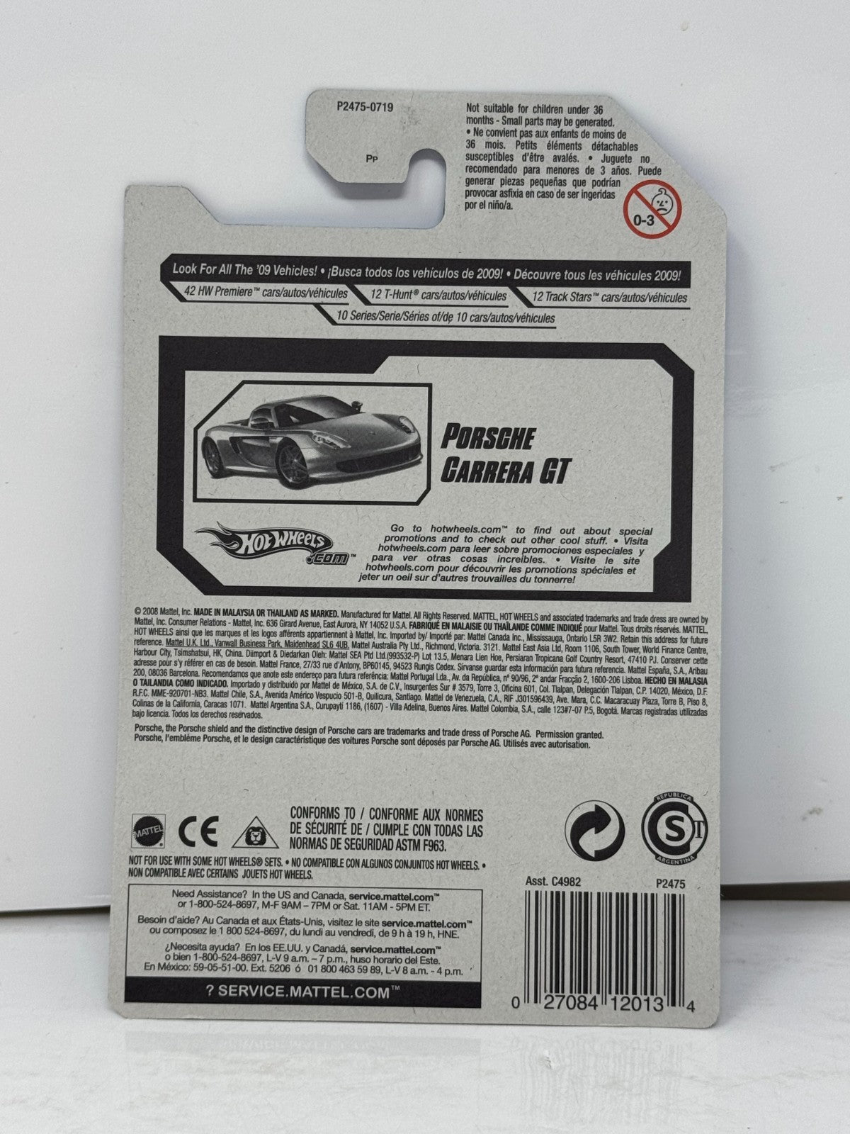 Hot Wheels '09 Dream Garage Porsche Carrera GT 1:64 Diecast