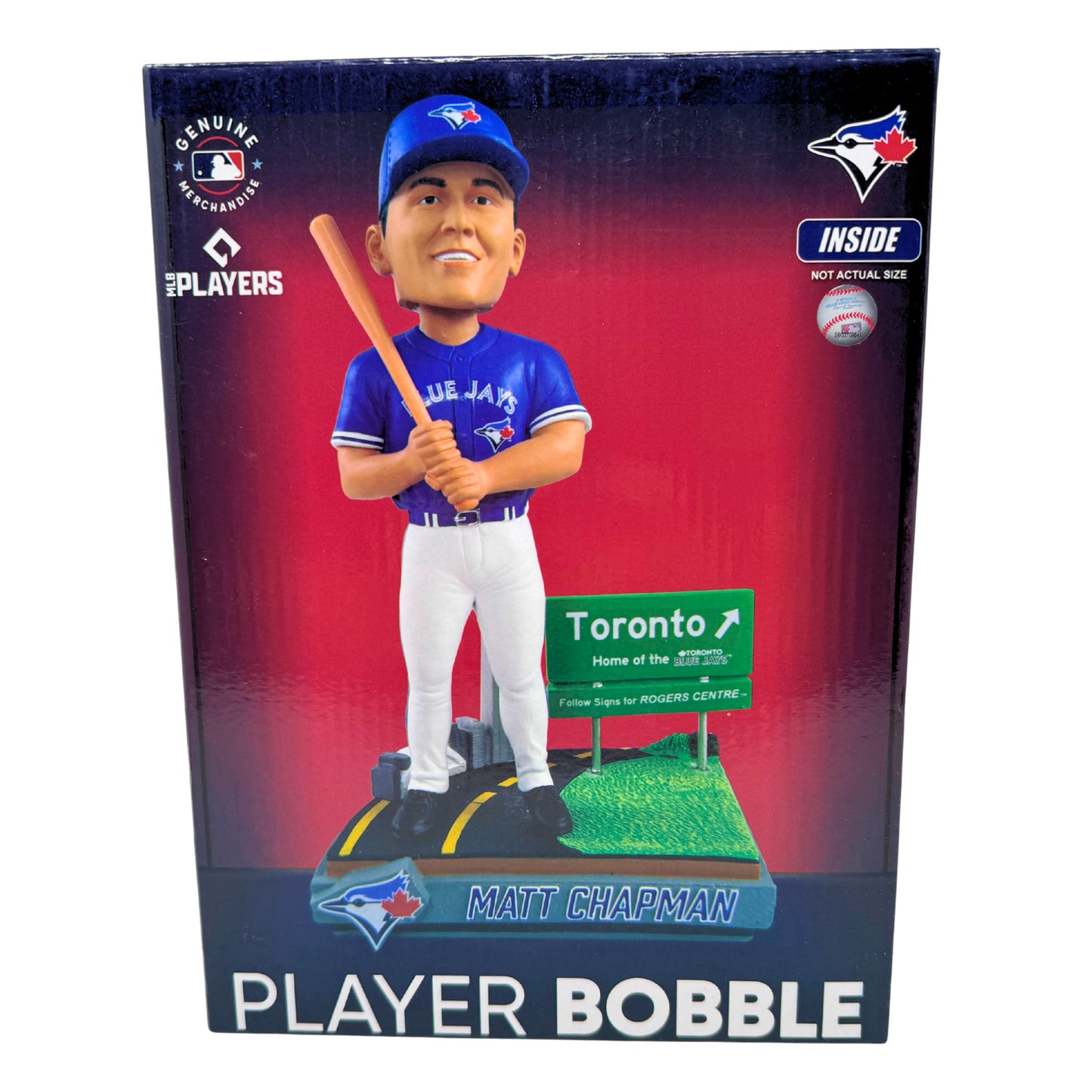 FOCO MLB Toronto Blue Jays Matt Chapman "Next Stop Toronto" Bobblehead