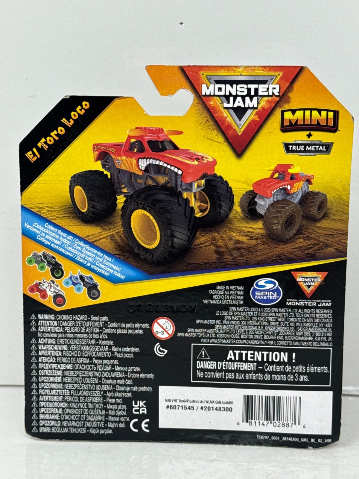 Spin Master Monster Jam&nbsp;El Toro Loco 1:64 Diecast with Bonus Mini