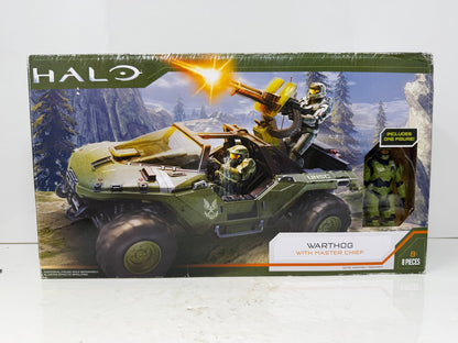 Halo Infinite Warthog with Master Chief Figure World of Halo Scale 8-Piece Set