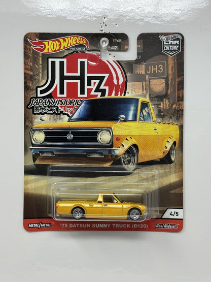 Hot Wheels Premium Japan Historics 3 1975 Datsun Sunny Truck (B120) 1:64 Diecast