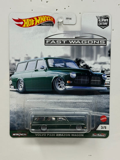 Hot Wheels Premium Fast Wagons Volvo P220 Amazon Wagon 1:64 Diecast