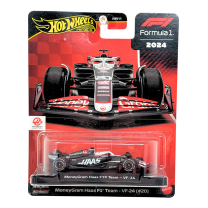 Hot Wheels Premium Formula 1 MoneyGram Haas F1 Team VF-24 #20 1:64 Diecast