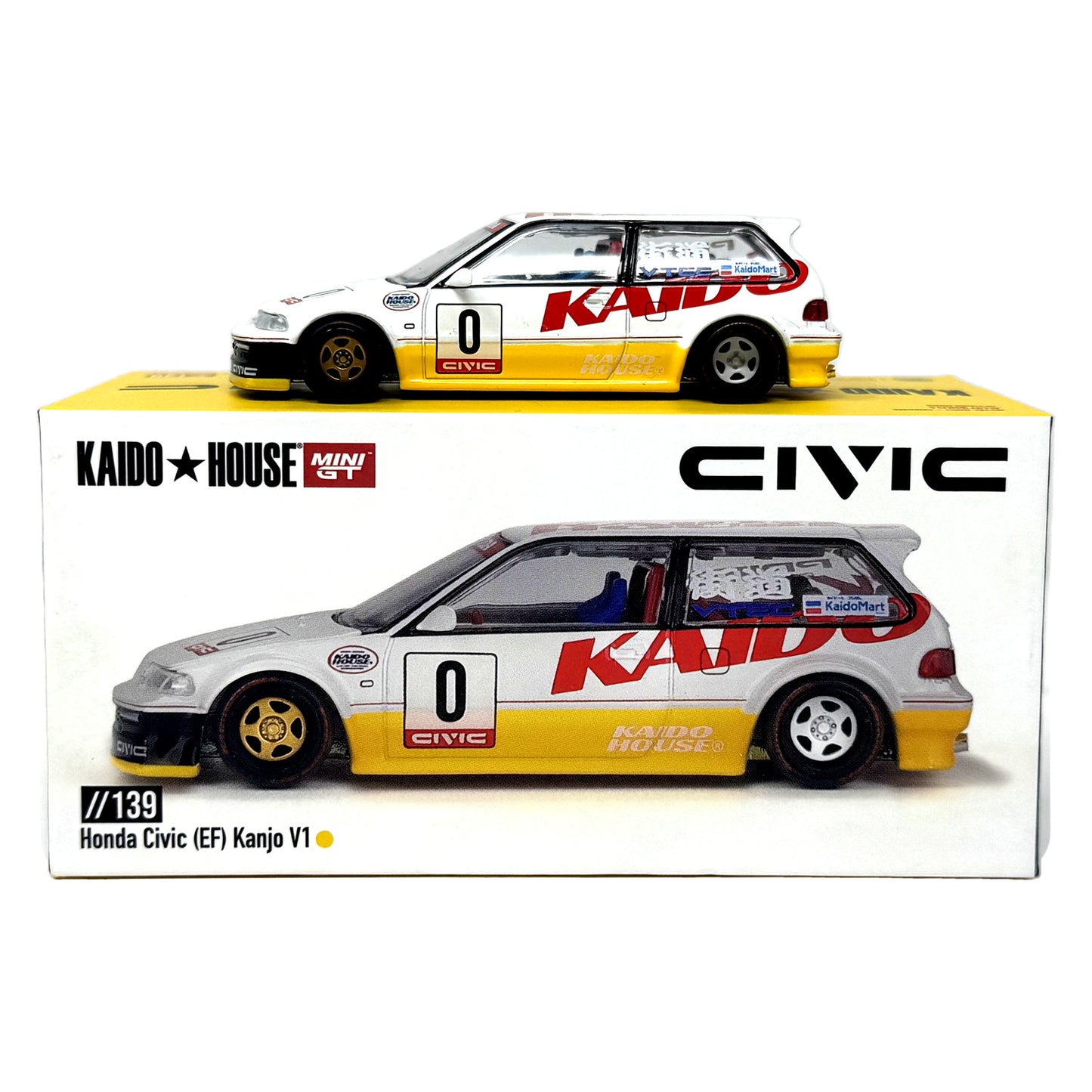 Mini GT Kaido House Honda Civic EF Kanjo V1 1:64 Diecast