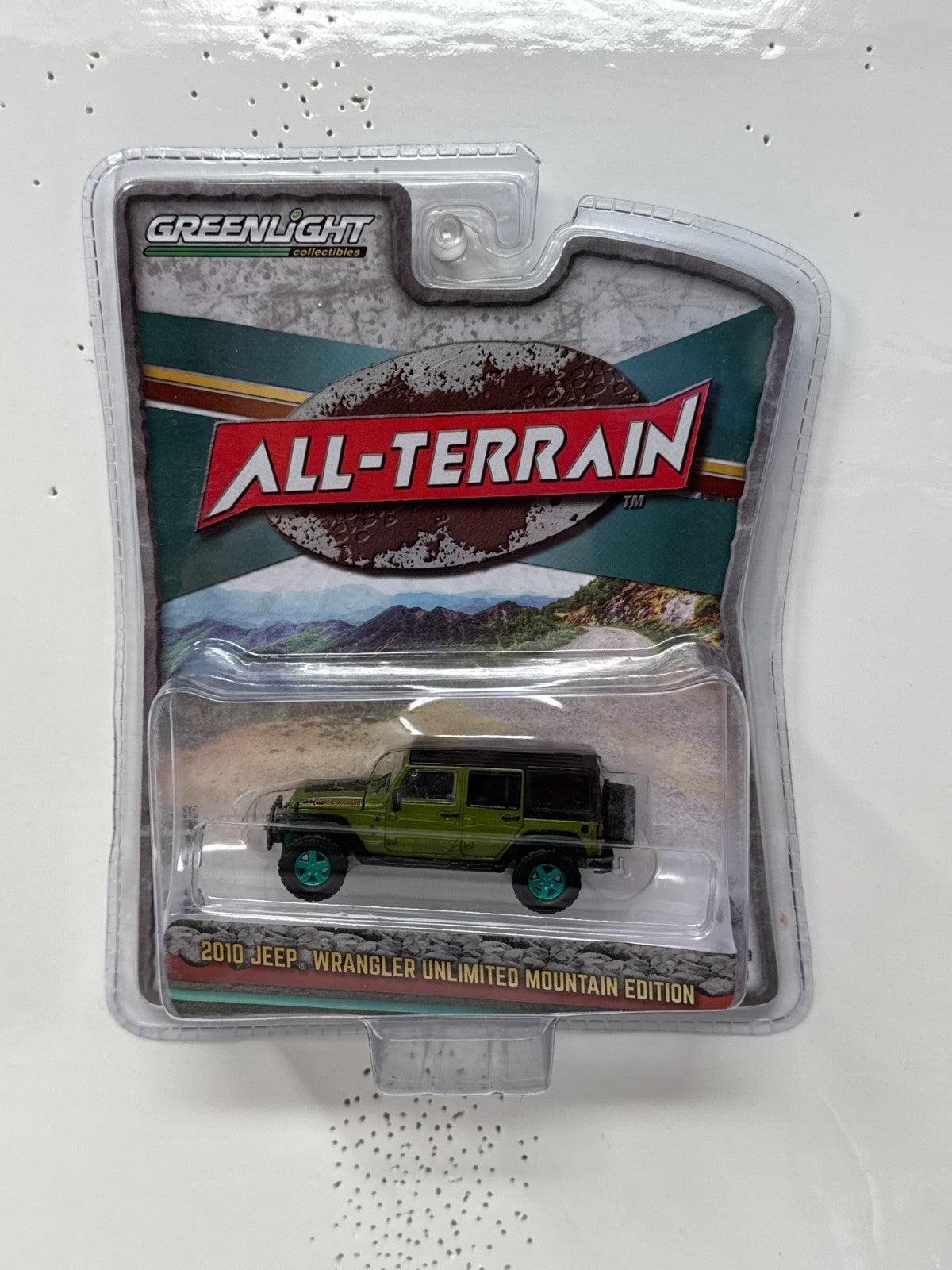 Greenlight All-Terrain 2010 Jeep Wrangler GREEN MACHINE 1:64 Diecast