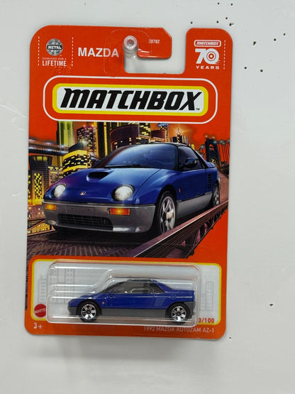 Matchbox 1992 Mazda Autozam AZ-1 1:64 Diecast Blue