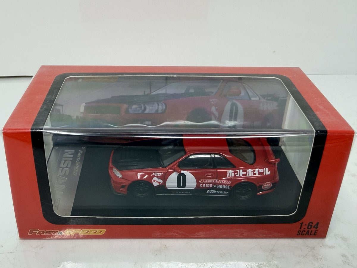 Fast & Speed Nissan Skyline GT-R R34 Red 1:64 Diecast