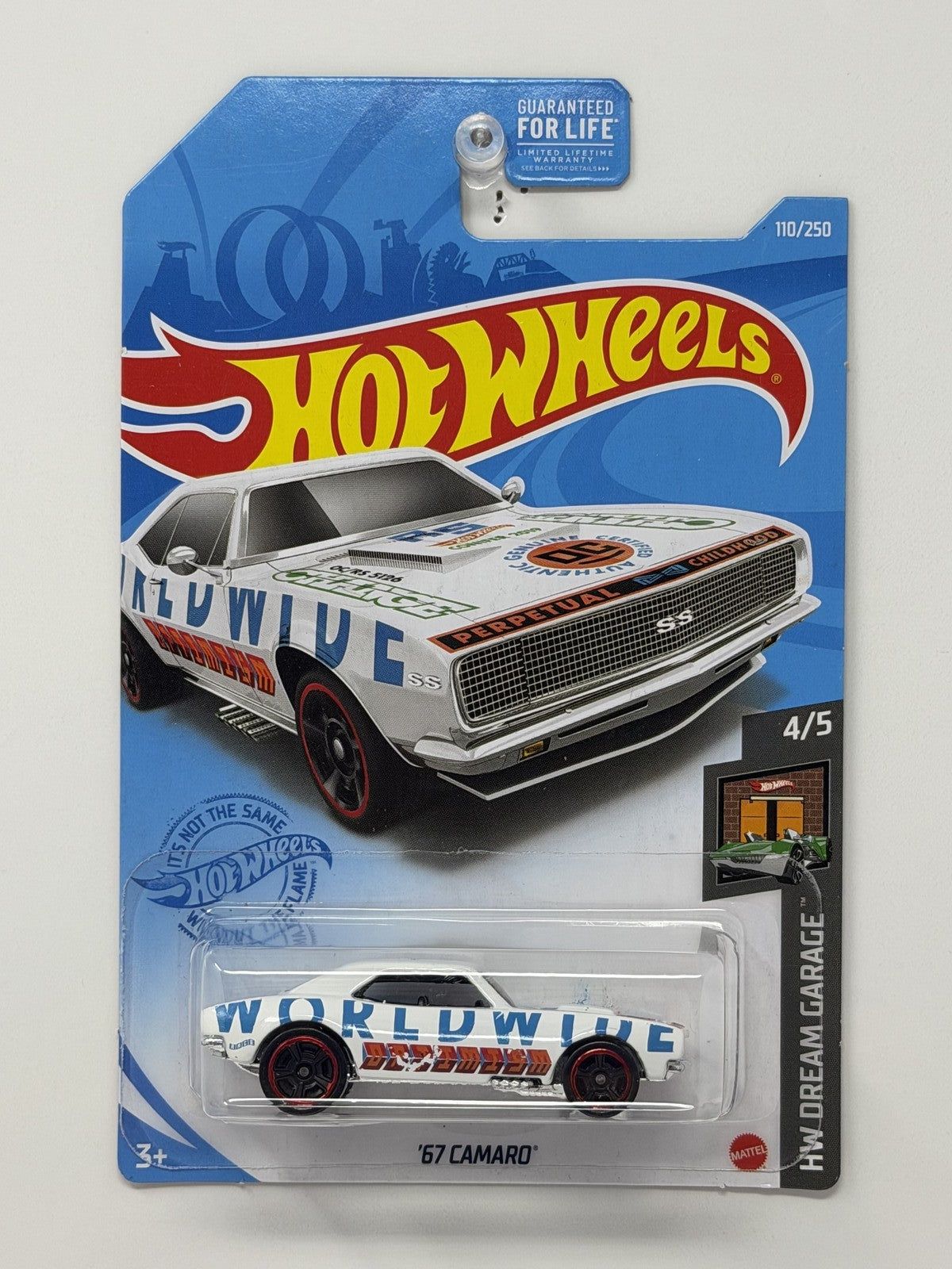 Hot Wheels HW Dream Garage 1967 Chevrolet Camaro 1:64 Diecast White