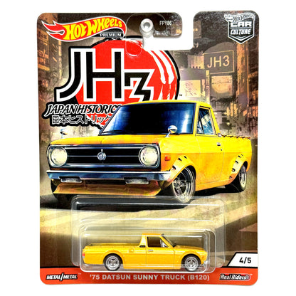 Hot Wheels Premium Japan Historics 3 1975 Datsun Sunny Truck B120 1:64 Diecast
