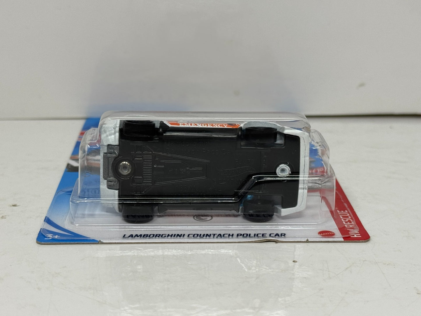 Hot Wheels Treasure Hunt HW Rescue Lamborghini Countach Police Car 1:64 Diecast