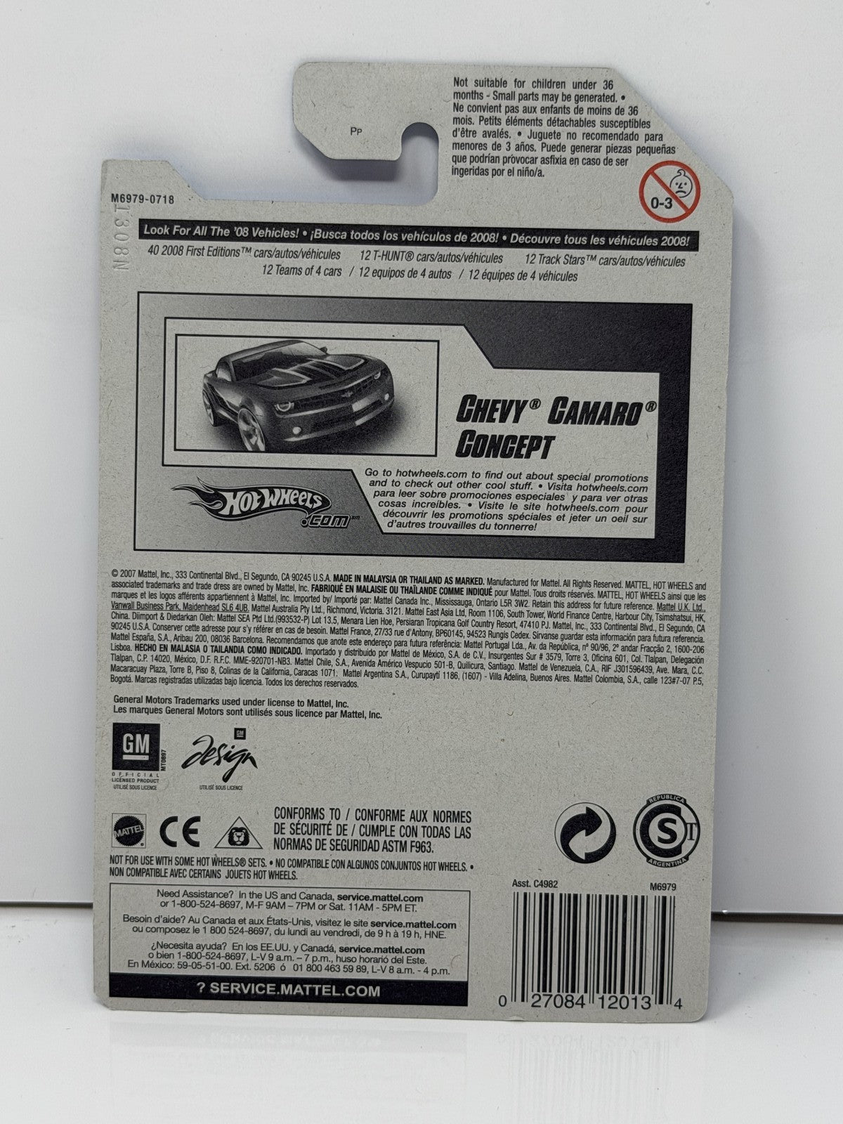 Hot Wheels Stars 2006 Chevrolet Camaro Concept 1:64 Diecast Red