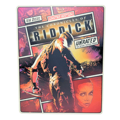 The Chronicles of Riddick (Blu-ray) Steelbook Vin Diesel Sci-Fi Good Condition!!