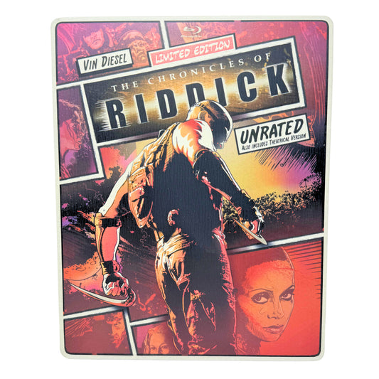 The Chronicles of Riddick (Blu-ray) Steelbook Vin Diesel Sci-Fi Good Condition!!