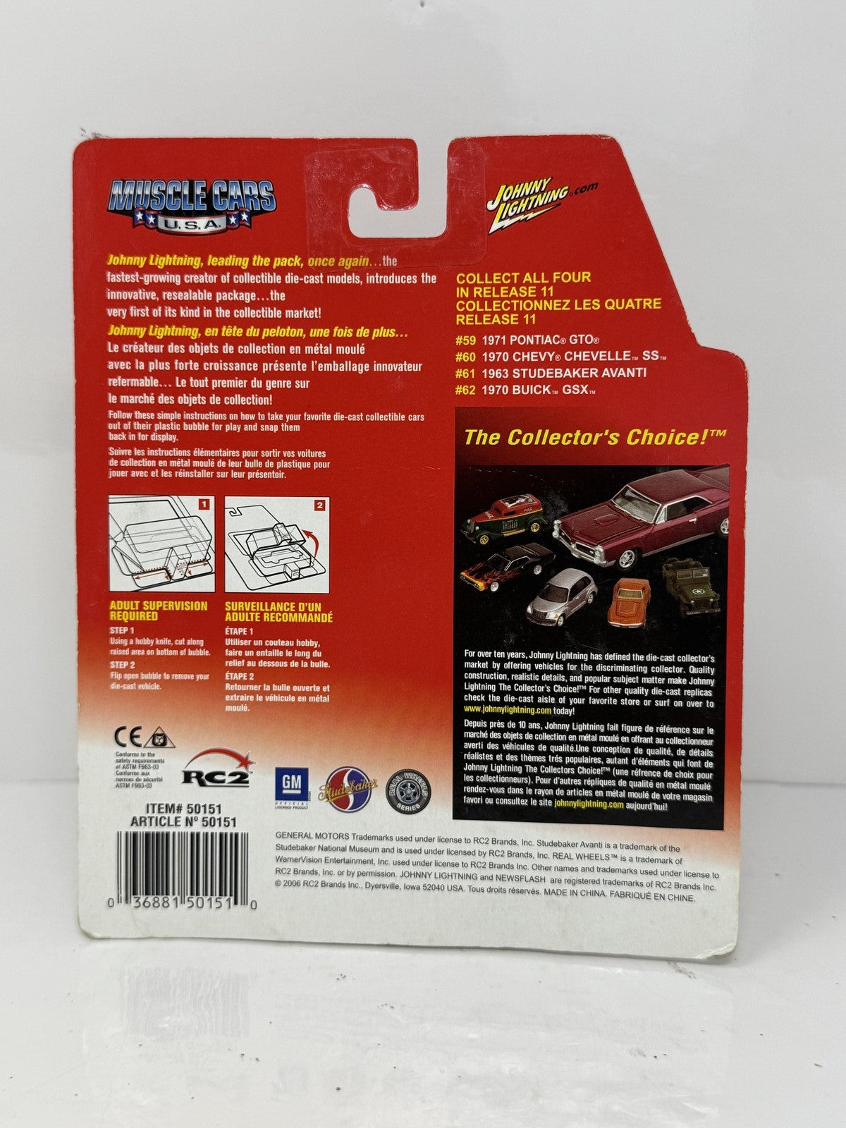 Johnny Lightning Muscle Cars USA 1970 Buick GSX 1:64 Diecast