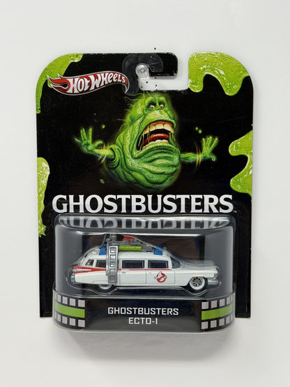 Hot Wheels Retro Entertainment Ghostbusters Ecto-1 1:64 Diecast White V2