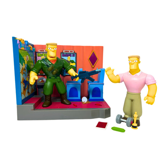 Simpsons World of Springfield Aztec Theater McBain Wolfcastle Playmates Playset