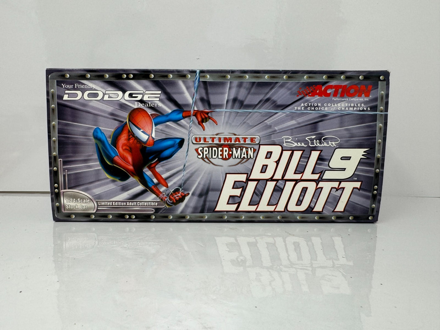 Action NASCAR Bill Elliott #9 Spider-Man 2001 Dodge Intrepid RT 1:24 Diecast