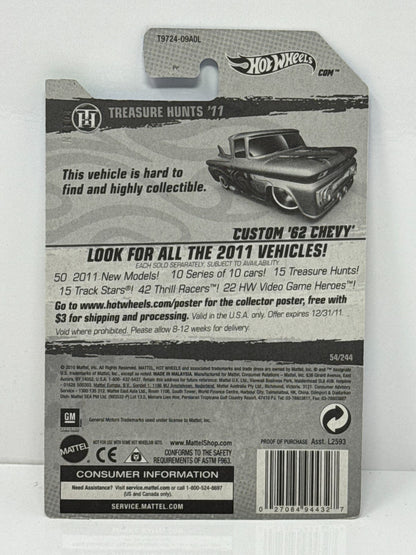 Hot Wheels Treasure Hunts '11 Custom 1962 Chevy 1:64 Diecast