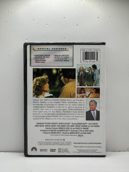 Heaven Can Wait (DVD) Warren Beatty Fantasy