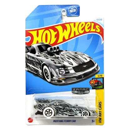 Hot Wheels ZAMAC HW Art Cars Mustang Funny Car 1:64 Diecast V2