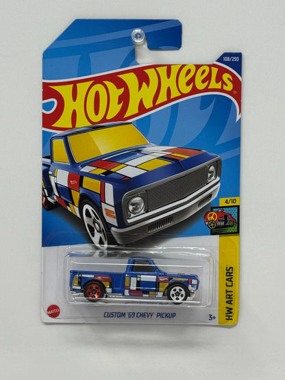 Hot Wheels HW Art Cars Custom 1969 Chevy Pickup 1:64 Diecast