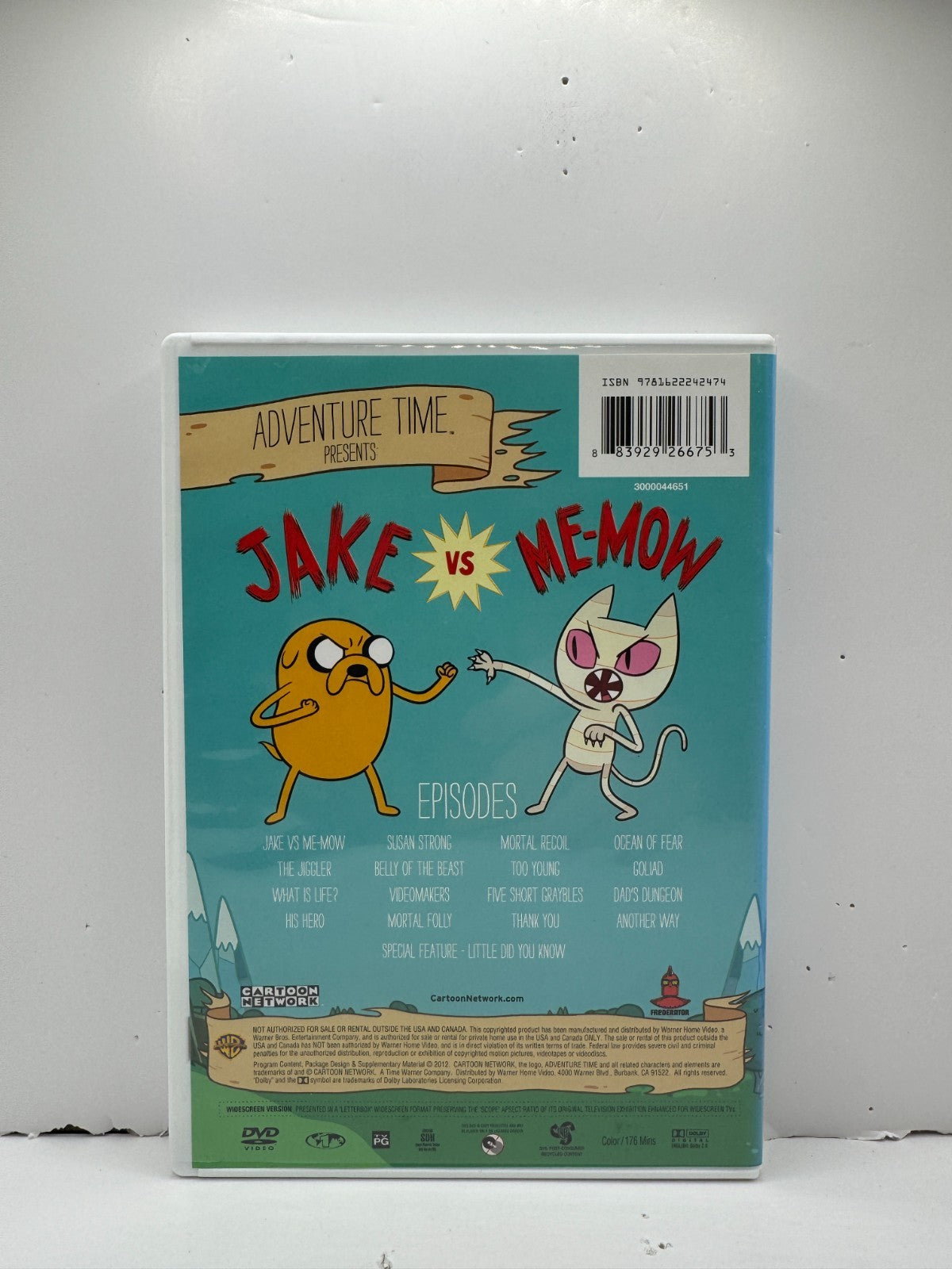 Adventure Time Jake vs Me-Mow (DVD) Cartoon Network Comedy