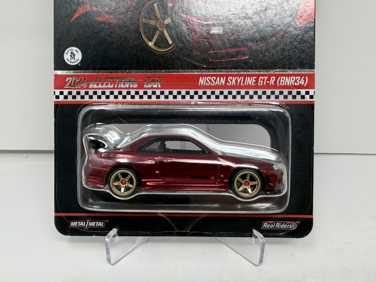 Hot Wheels RLC Red Line Club Selections Nissan Skyline GT-R BNR34 1:64 Diecast