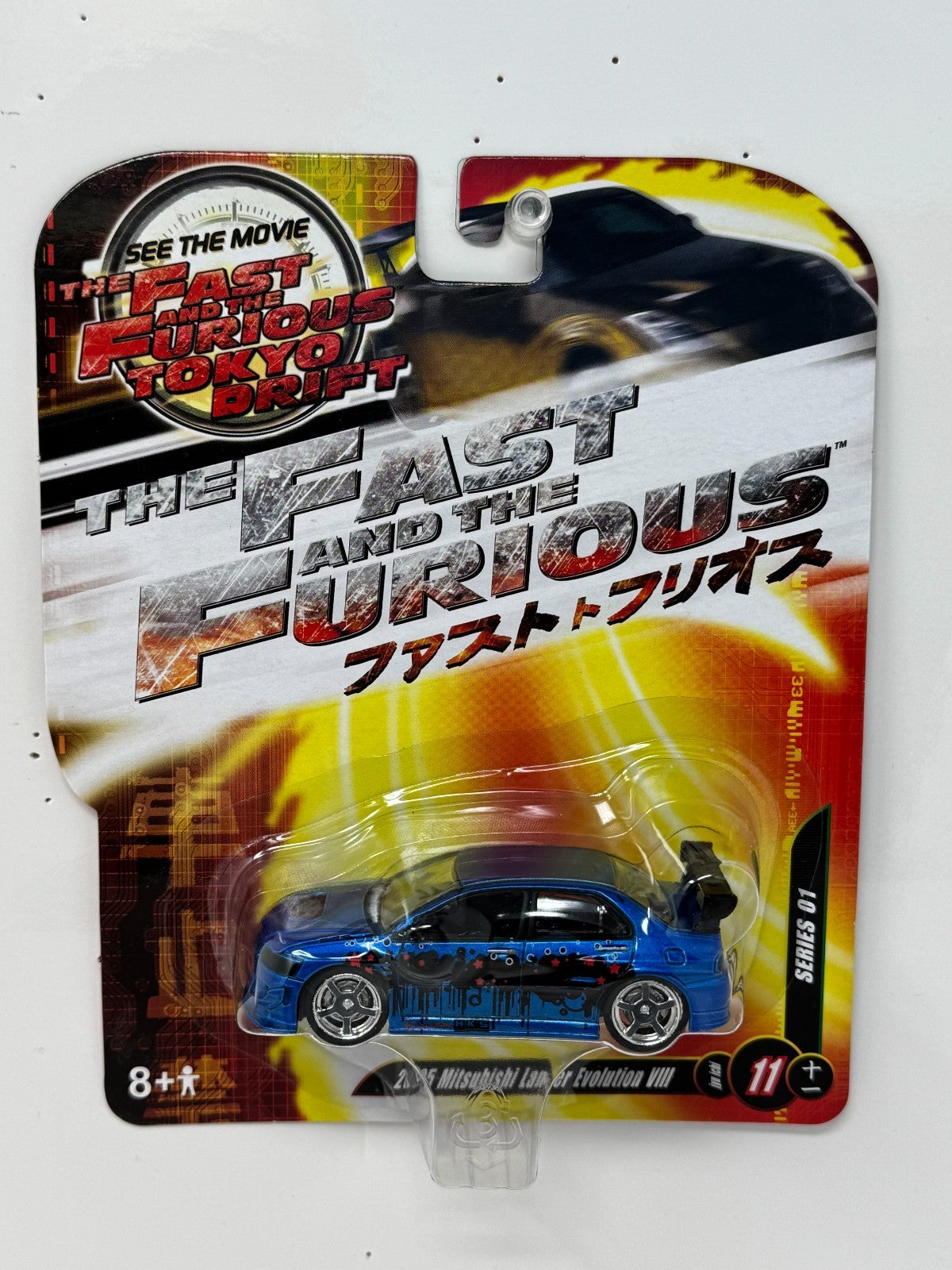 Joyride RC2 Tokyo Drift 2005 Mitsubishi Lancer Evolution VIII 1:64 Diecast Blue
