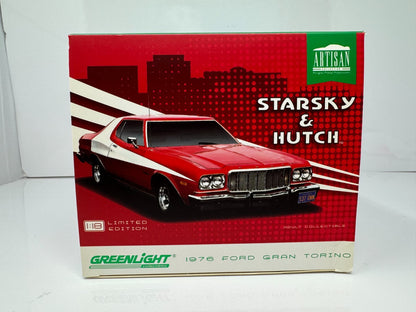 Greenlight Starsky & Hutch 1976 Ford Gran Torino Red Chrome Edition 1:18 Diecast