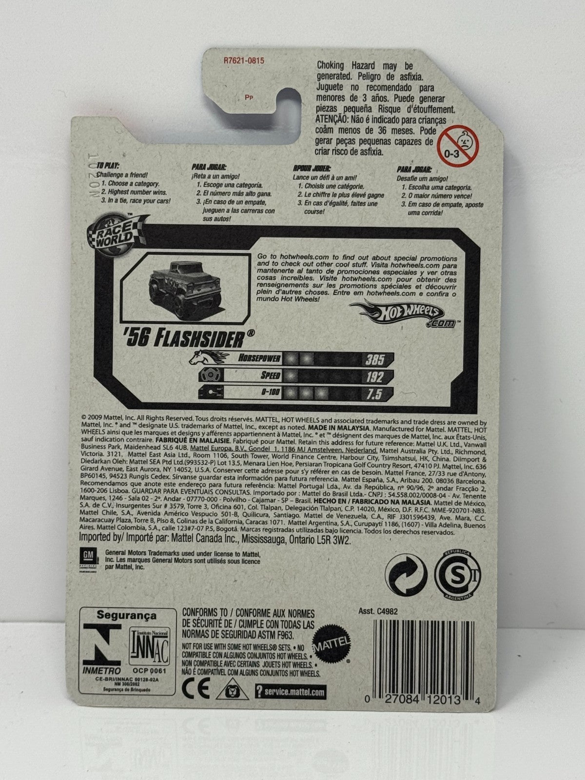 Hot Wheels Race World Desert 1956 Flashsider 1:64 Diecast