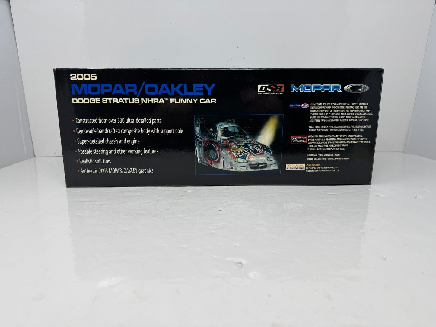 Milestone Gary Scelzi NHRA Mopar Oakley Dodge Stratus Funny Car 1:16 Scale