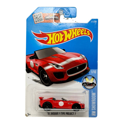 Hot Wheels Showroom 2015 Jaguar F-Type Project 7 1:64 Diecast Red