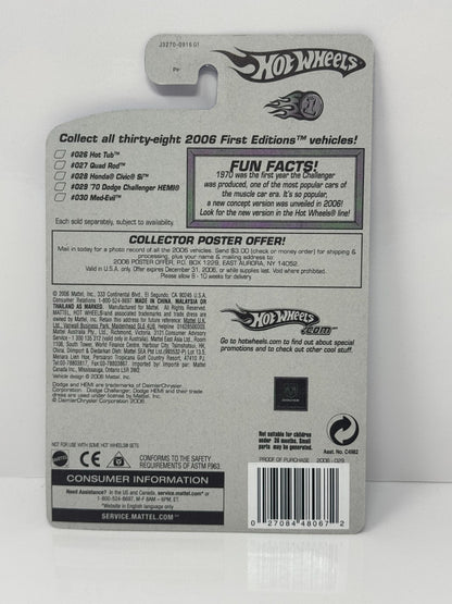 Hot Wheels First Editions 1970 Dodge Challenger HEMI 1:64 Diecast Factory Sealed