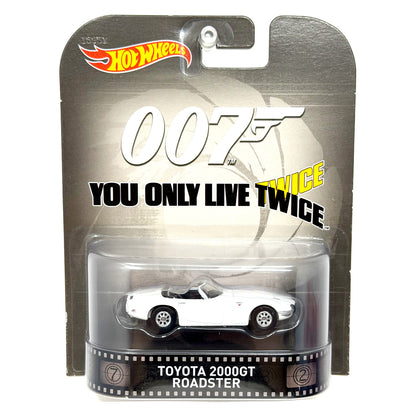 Hot Wheels Retro James Bond 007 Twice Toyota 2000GT Roadster 1:64 Diecast