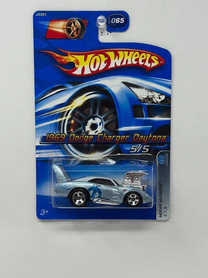 Hot Wheels Mopar Madness 1969 Dodge Charger Daytona 1:64 Diecast Light Blue