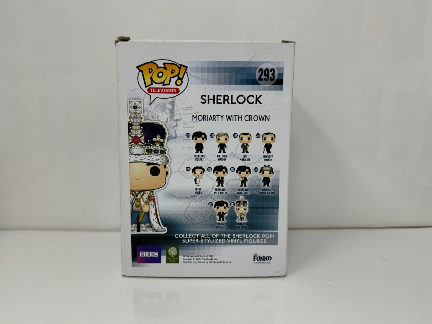 Funko Pop! Television Sherlock #293 Jim Moriarty with Crown Vinyl Figure Vaulted