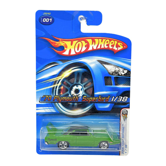 Hot Wheels First Editions 1970 Plymouth Superbird 1:64 Diecast Green V2