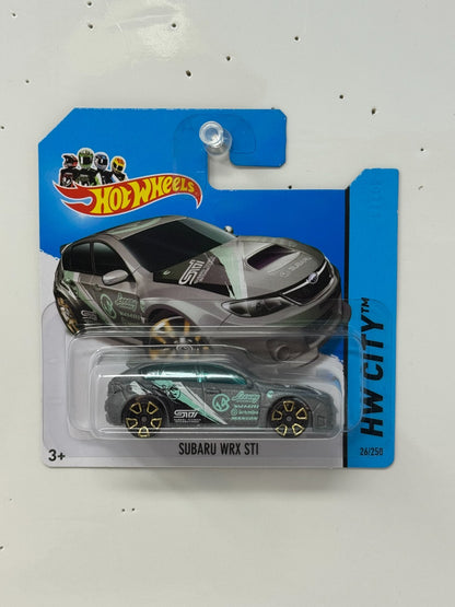 Hot Wheels Treasure Hunt Subaru WRX STI 1:64 Diecast Short Card