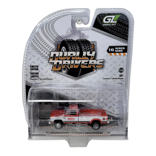 Greenlight Dually Drivers 1989 Dodge Ram Dually Marvel Mystery Oil 1:64 Diecast
